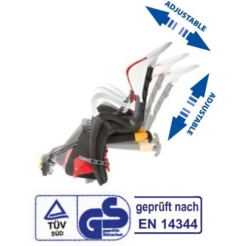 Messingschlager Fix B Kindersitz Fahrrad Kinderfahrradsitz Sicherheitssitz Rücksitz Kinder bis 22 kg
