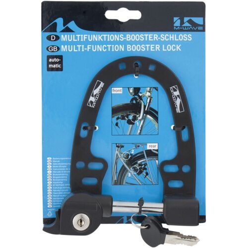 M-Wave Booster Fahrradschloss Rahmenschloss Bügelschloss Fahrrad Schloss