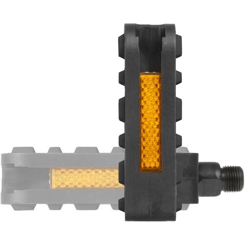 Messingschlager Steady F1 Fahrradpedal Fahrrad Pedal Plattformpedal mit Reflektor Klapppedal rutschfest Faltpedal 9/16"