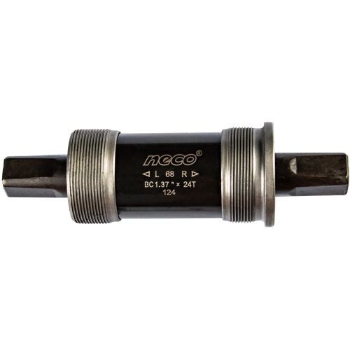 Neco B910 Tretlager Fahrrad 68 Cartridge Vierkant JIS BSA Innenlager 1,37" 24T