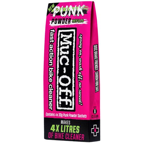 Muc-Off Punk Powder Twin Pack Fahrrad Reiniger Pulver Öko Fahrradreiniger Fahrrad Reinigung Bike Reiniger