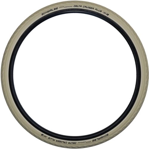 Schwalbe Delta Cruiser Plus 28x1,4" 700x35c Reifen Mantel Fahrraddecke Drahtreifen Fahrradreifen mit Reflexstreifen Fahrradmantel Fahrraddecke