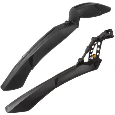 M-Wave Mud Max QR.F II Schutzblech 26 - 29 Zoll Spritzschutz Mudguard Schmutzfänger Fahrradschutzblech Steckschutzblech Set vorne hinten M-Wave Mud Max QR.F II Schutzblech 26 - 29 Zoll Spritzschutz Mudguard Schmutzfänger Fahrradschutzblech Steckschutzblech Set vorne hinten