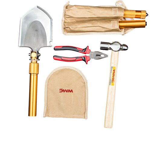 WMC Tools Werkzeugsatz 65-teilig im Hocker Werkzeugset Heimwerker Werkzeug Set Tritthocker