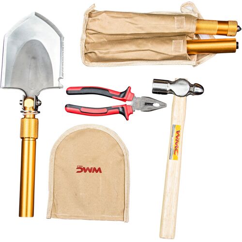 WMC Tools Werkzeugsatz 65-teilig im Hocker Werkzeugset Heimwerker Werkzeug Set Tritthocker