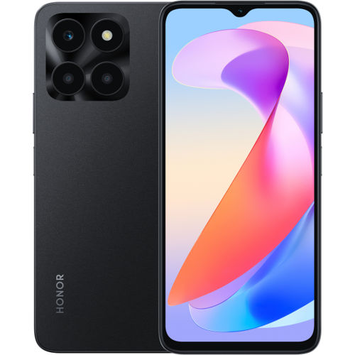 Honor X6a 4GB+128GB,MediaTek Helio G36, Midnight Black,5200-mAh-Akku