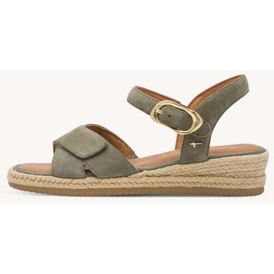 Tamaris Ledersandalette khaki Gr. 37 Tamaris Ledersandalette khaki Gr. 37
