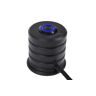 Alphacool Powerbutton mit Taster 19mm blau beleuchtet - Deep Black