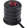 Alphacool Powerbutton mit Taster 19mm rot beleuchtet - Deep Black