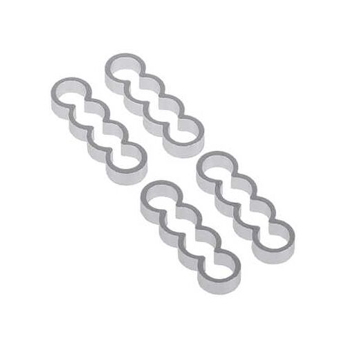 Alphacool Eiskamm Alu X4 Flat - 4mm silver - 4 Stück PHT EOL