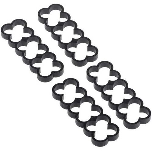 Alphacool Eiskamm Alu X12 - 4mm black - 4 Stück PHT EOL