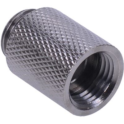 Aquatuning Verlängerung G1/4 auf G1/4 25mm - gerändelt - black nickel Aquatuning Verlängerung G1/4 auf G1/4 25mm - gerändelt - black nickel