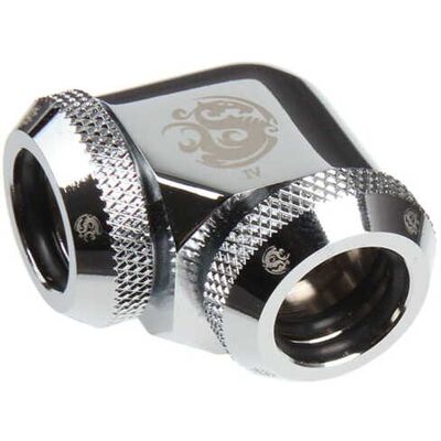 Bitspower Multi-Link Adapter 90 Grad für 2x 12mm AD - Shiny Silver Bitspower Multi-Link Adapter 90 Grad für 2x 12mm AD - Shiny Silver
