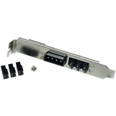 Phobya Slotblende 4Pin Molex & 3x 3Pin Lüfterstecker Phobya Slotblende 4Pin Molex & 3x 3Pin Lüfterstecker
