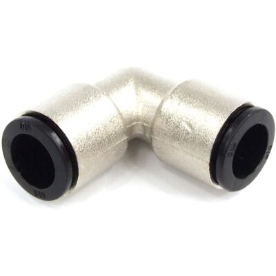 Aquatuning 8mm L Steckverbinder vernickelt / schwarz Aquatuning 8mm L Steckverbinder vernickelt / schwarz