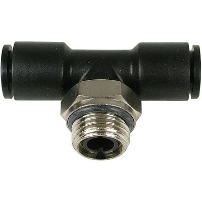 Aquatuning 8mm G1/4 T Steckanschluss schwarz Aquatuning 8mm G1/4 T Steckanschluss schwarz