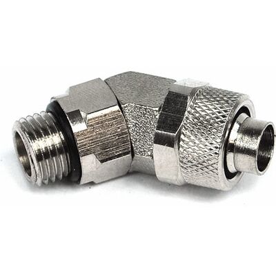 Aquatuning 13/10mm (10x1,5mm) Anschraubtülle 45° drehbar G1/4 Aquatuning 13/10mm (10x1,5mm) Anschraubtülle 45° drehbar G1/4