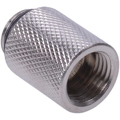Aquatuning Verlängerung G1/4 auf G1/4 25mm - gerändelt - silber vernickelt Aquatuning Verlängerung G1/4 auf G1/4 25mm - gerändelt - silber vernickelt