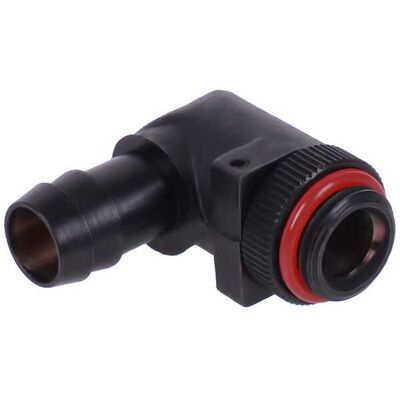 Aquatuning 10mm (3/8") Schlauchanschluss 90° drehbar G1/4 mit O-Ring - blac... Aquatuning 10mm (3/8") Schlauchanschluss 90° drehbar G1/4 mit O-Ring - blac...