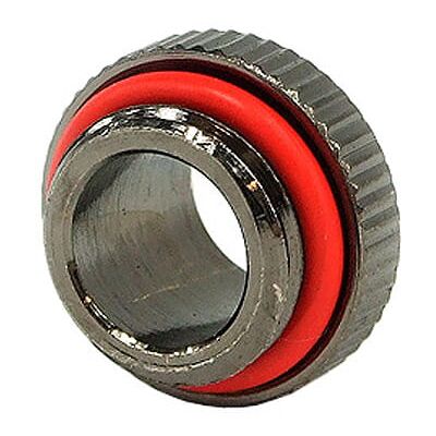 Aquatuning Doppelnippel G1/4 AG auf G1/4 AG mit O-Ring - black nickel Aquatuning Doppelnippel G1/4 AG auf G1/4 AG mit O-Ring - black nickel