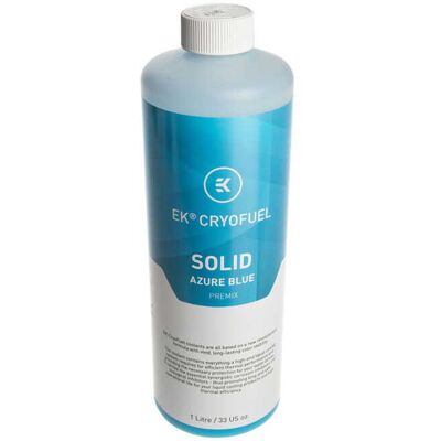 EK Water Blocks EK-CryoFuel Solid Premix, Azure Blue - 1000ml EK Water Blocks EK-CryoFuel Solid Premix, Azure Blue - 1000ml
