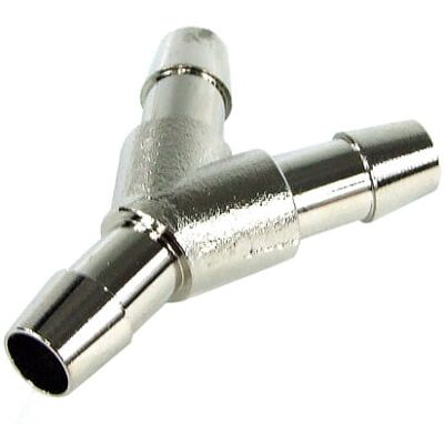 Aquatuning 8mm (10/8mm) Y Schlauchverbinder - Messing vernickelt Aquatuning 8mm (10/8mm) Y Schlauchverbinder - Messing vernickelt