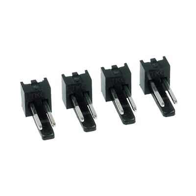 Phobya Fan Power Connector 2Pin Stecker - 4 Stück Black Phobya Fan Power Connector 2Pin Stecker - 4 Stück Black