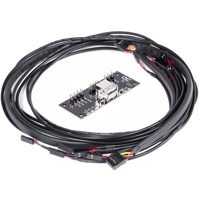 Alphacool Front I/O-Panel mit USB 2.0 und Kabelsatz für Serverge... Alphacool Front I/O-Panel mit USB 2.0 und Kabelsatz für Serverge...