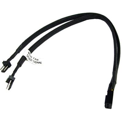 Phobya Y-Kabel 3Pin Molex auf 2x 3Pin Molex - Schwarz 30cm Phobya Y-Kabel 3Pin Molex auf 2x 3Pin Molex - Schwarz 30cm