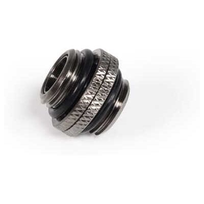 Alphacool ES Doppelnippel Steckbar G1/4 AG auf G1/4 AG - Deep Black Alphacool ES Doppelnippel Steckbar G1/4 AG auf G1/4 AG - Deep Black