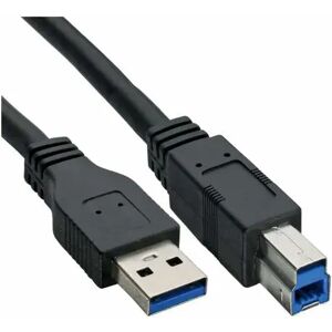 InLine® USB 3.0 Kabel Typ A an Typ B (St/St) schwarz 100cm