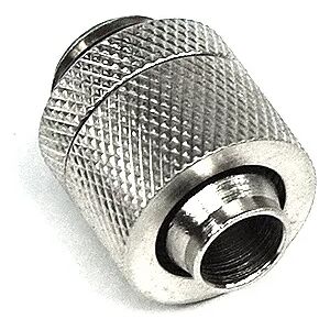 Aquatuning 13/10mm (10x1,5mm) Anschraubtülle G1/4 - gerändelt - silber vern...