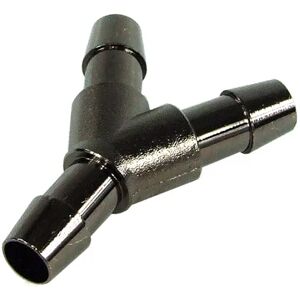 Aquatuning 10mm (3/8") Y Schlauchverbinder - Messing - black nickel