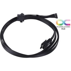 Alphacool RGB 4pol LED Adapterkabel für Mainboards - Schwarz 100...