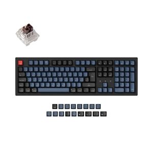 Keychron K10 Pro - Gaming-Tastatur schwarz/blau, DE-Layout, Gate...