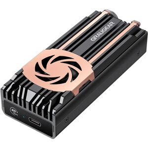 GRAUGEAR USB 4.0 Gehäuse für M.2 2280 PCIe Gen4x4 NVMe SSD