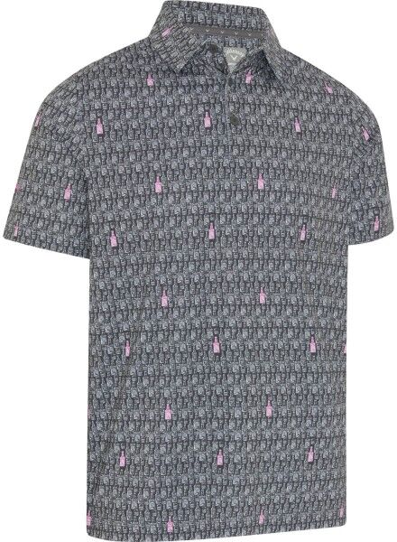 Callaway Polo All over Scotch Novelty Print grau male L