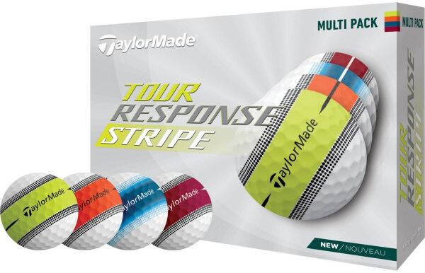 TaylorMade Ball Tour Response Stripe Multicolor - 12er Pack mehrfarbig