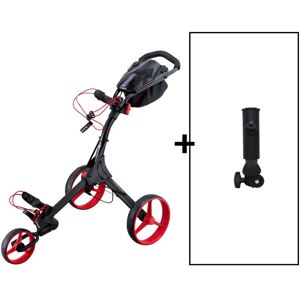 Big Max Golftrolley IQ+ schwarzrot