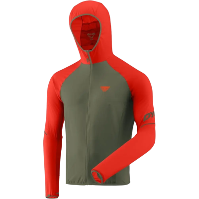 Dynafit Herren Orange Alpine Wind Hoodie - Trail Running Jacke Dynafit Herren Orange Alpine Wind Hoodie - Trail Running Jacke