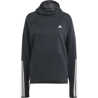 ADIDAS OWN THE RUN 3 STRIPES HOODIE Damen Schwarz S ADIDAS OWN THE RUN 3 STRIPES HOODIE Damen Schwarz S
