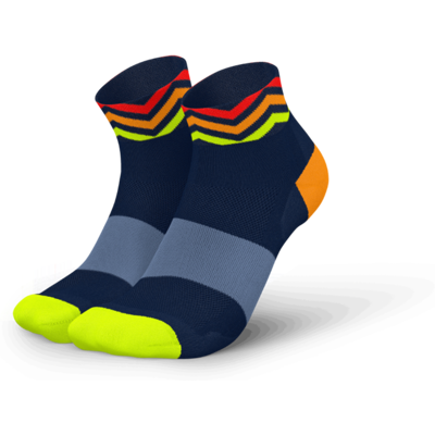 INCYLENCE - Ultralight Short Laufsocken - Navy Orange - Running Socks INCYLENCE - Ultralight Short Laufsocken - Navy Orange - Running Socks