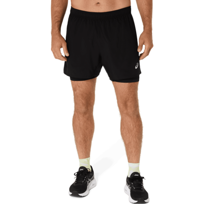 Asics Core 2n1 5in Shorts Schwarz - Shorts Asics Core 2n1 5in Shorts Schwarz - Shorts