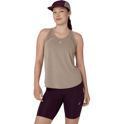 ASICS ROAD TANK Damen Greige Gr. S ASICS ROAD TANK Damen Greige Gr. S