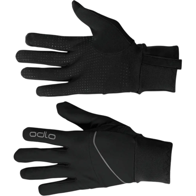 ODLO INTENSITY SAFETY LIGHT GLOVES Unisex Schwarz XS ODLO INTENSITY SAFETY LIGHT GLOVES Unisex Schwarz XS