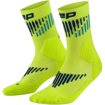 CEP CORE RUN MERINO SOCKS MID CUT 3.0 Herren LIME/BLUE Gr. 39-42 CEP CORE RUN MERINO SOCKS MID CUT 3.0 Herren LIME/BLUE Gr. 39-42
