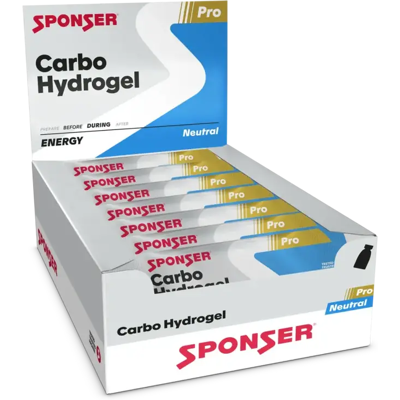 SPONSER CARBO HYDROGEL 60 g Neutral 1 Box (20 Gels) SPONSER CARBO HYDROGEL 60 g Neutral 1 Box (20 Gels)