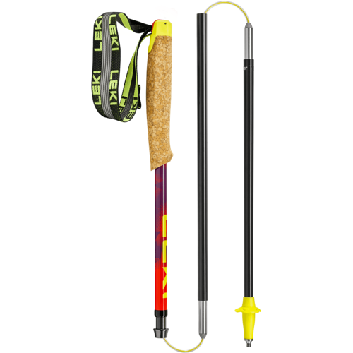LEKI NEOTRAIL PRO FX.ONE SUPERLITE Trailrunningstöcke Unisex Bright Red-Violet-Neonyellow 125cm