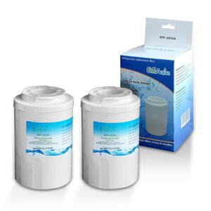 EcoAqua 2x ECOPURE EFF-6013A Wasserfilter, kompatibel GE MWF Smartwater Kühlschrankfilter