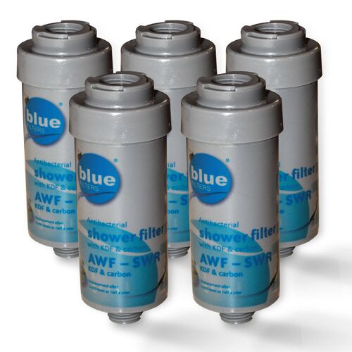 Bluefilters 5x Duschfilter Bluefilter, Wasserfilter zum Wohle Ihrer Haut